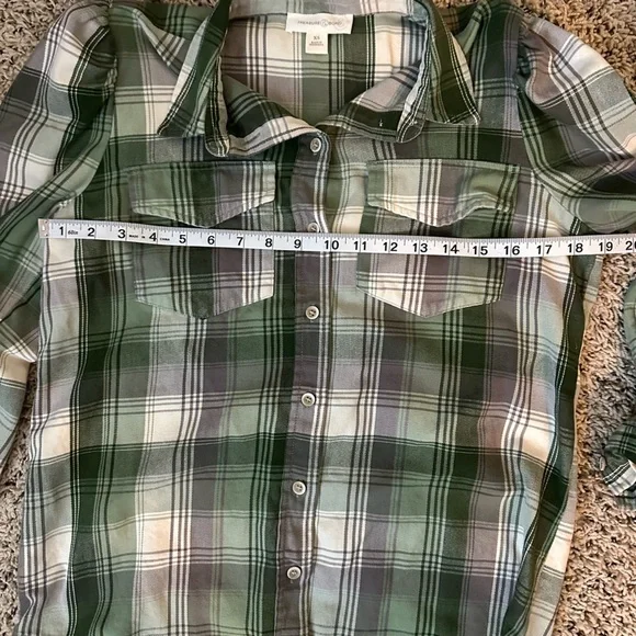 Treasure & Bond plaid shirts, 2 set bundle, size XS - Picture 6 of 6